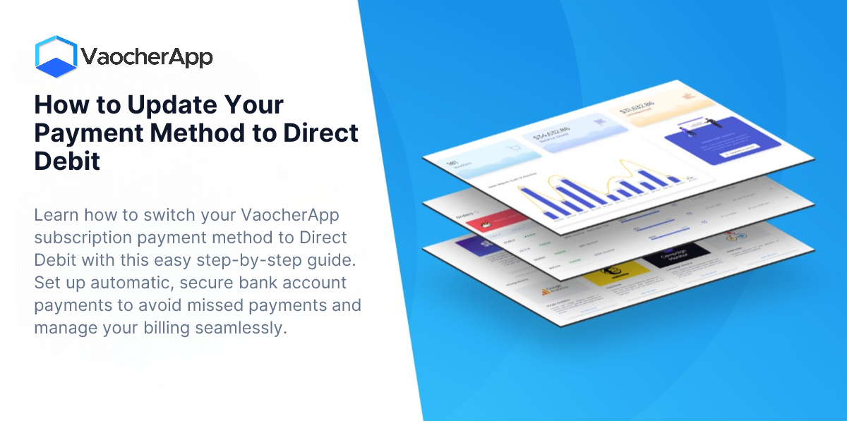 How to Update Your Payment Method to Direct Debit | VaocherApp