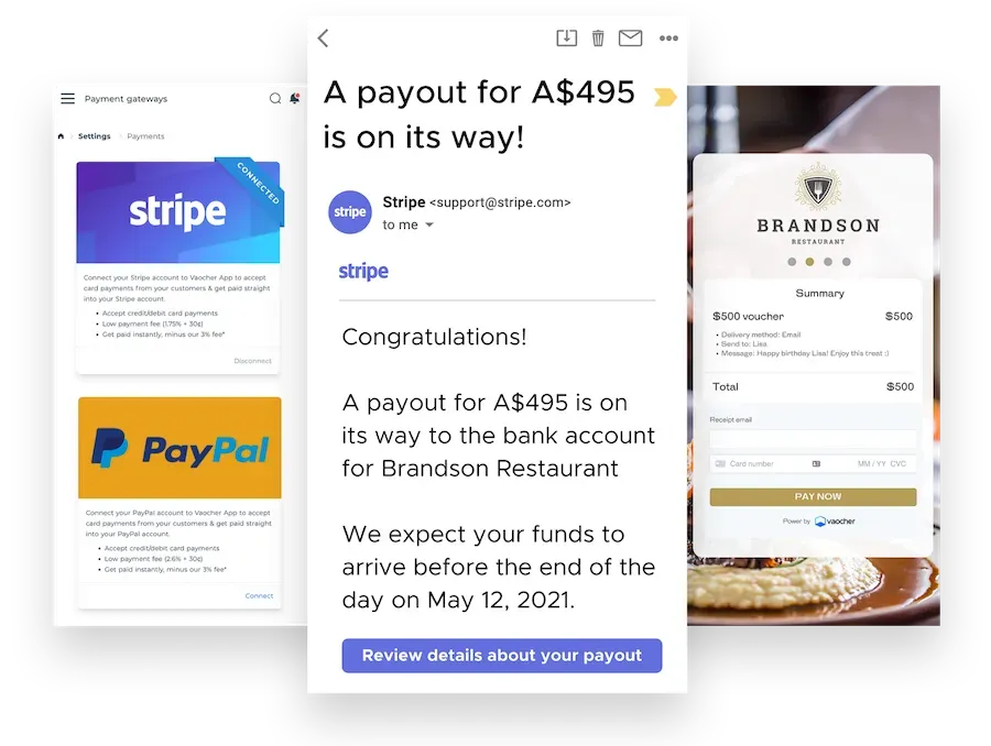 Online gift card software