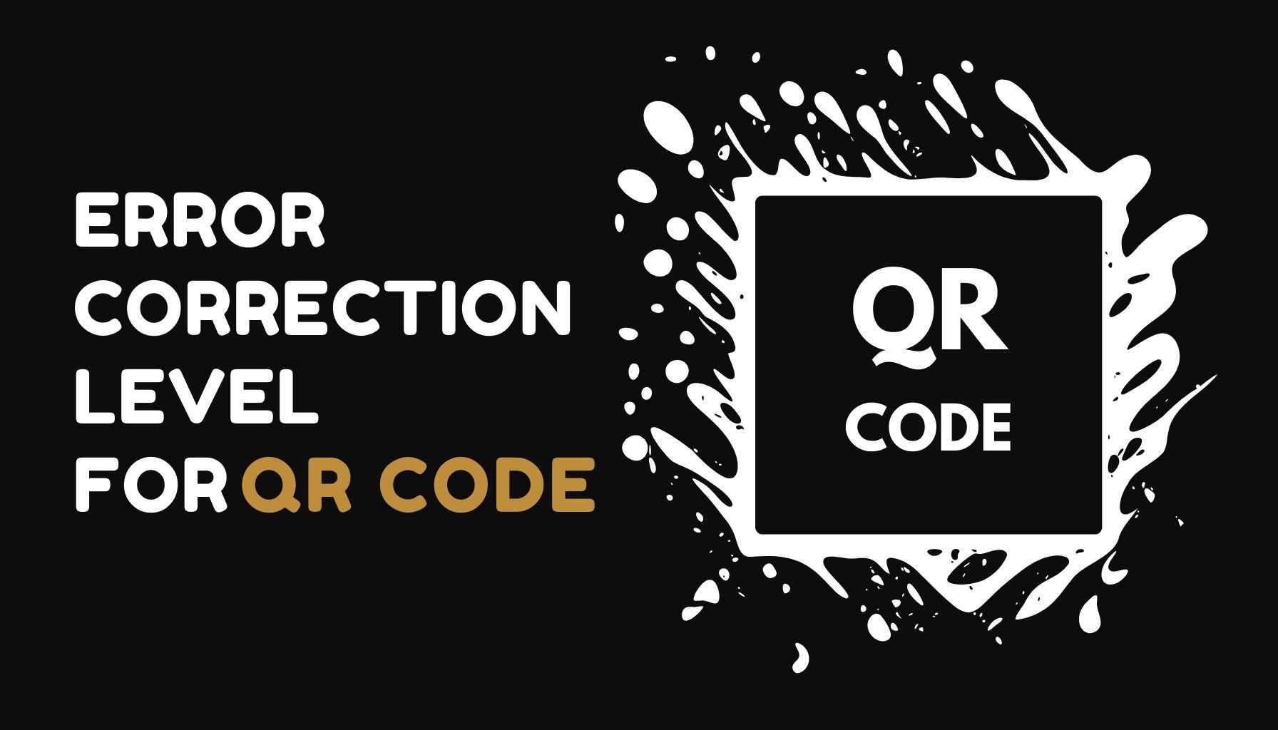 What's the Recommended Error Correction Level for Printing QR Code?