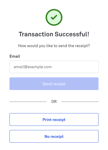 Payment success
